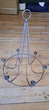 Candle Chandelier (For Ceiling Mounting) In Grey Steel/iron, Traditional Style