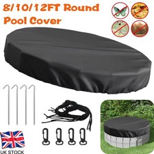 8/10/12FT Round Pool Cover, Solar Swimming Pool Cover for Above Ground Pools