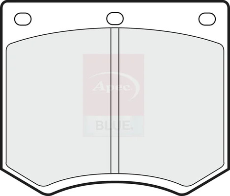 Brake pads set - pads, lotus