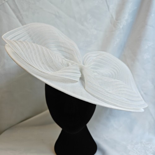 Pure white bow 40cm wide - white,