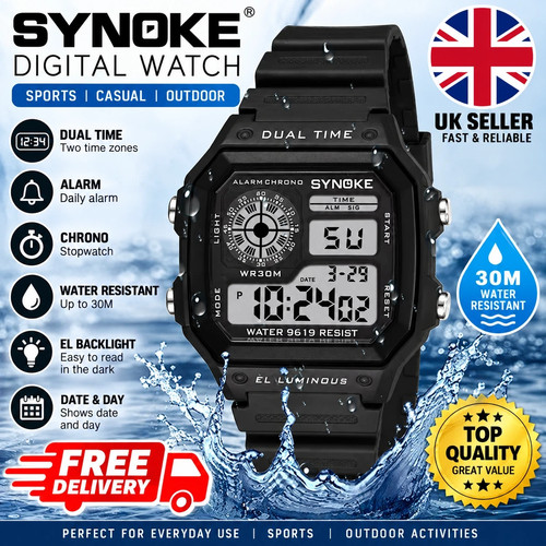 Synoke military digital watch - synoke,