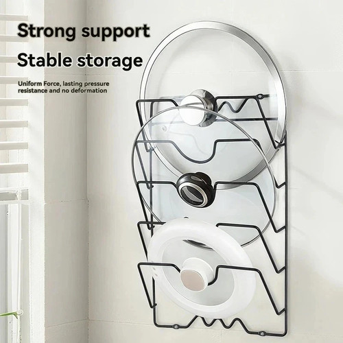 Wall mounted pot lid - wall,