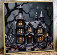 Halloween haunted house - halloween,