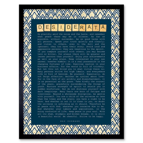 Desiderata ehrman pattern - desiderata,