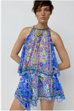 ZARA NWT Royal Blue/Multi