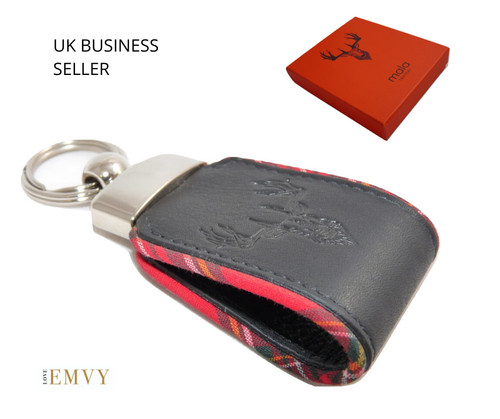 Premium leather stag tartan - premium,