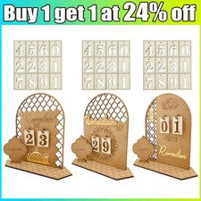Ramadan Countdown Calendar Eid Mubarak Wooden Ornament 2024 Ramadan Decoration