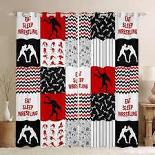 Wrestler Window Curtain,Men