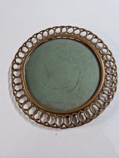 Unusual Antique round  brass