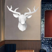 3 Head Stag Head Modern Wall