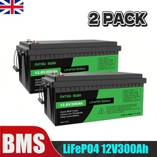 2PACK 12V 300Ah Lifepo4