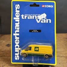 Corgi Superhaulers 66204 TY81703 AA Transit Van Yellow Collectible Card Original