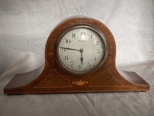 MANTEL CLOCK FRENCH 8 DAY MOVEMENT BEAUTIFUL INLAY NOT WORKING