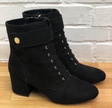 Nine West Boots Ankle Boots Black Faux Suede Comfy  - US 10W / UK 8.5