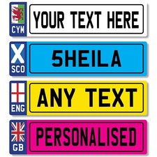 Personalised Number Plate