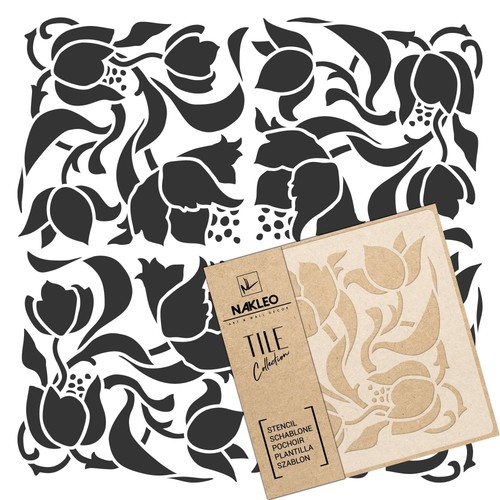 Reusable plastic tile stencil - plastic,