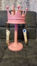 Pink Crown Display Stand Makeup Organiser Lip Gloss Holder