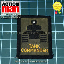 Action Man Vintage Palitoy Unused Mint Sew on Tank Commander Badge FREE POST UK