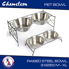 Dog Bowls Twin Raised