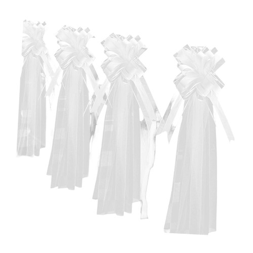Pieces wedding pew tulle - 4,