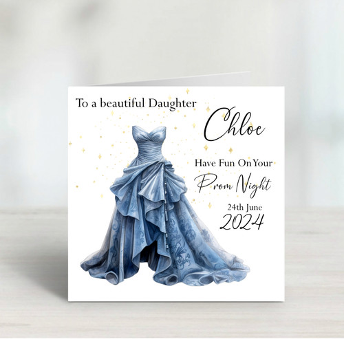 Personalised prom card - card,