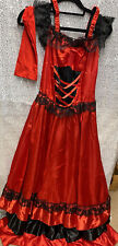 sexy ladies halloween saloon girl dress size small