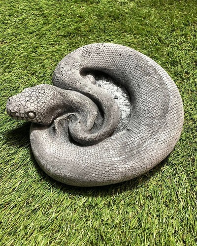 Concrete snake figure - snake,