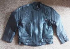 BIKER'S GEARBOX       LEATHER  MOTORCYCLE JACKET     38/40 inch chest