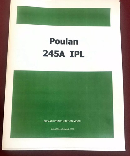 Poulan 245 illustrated parts - poulan,
