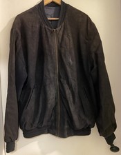 Men navy blue suede - blue, bomber