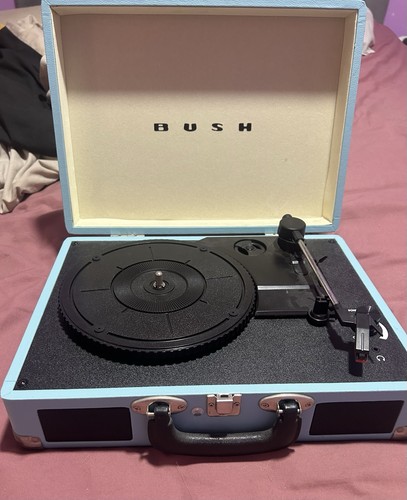 Bush blue suitcase - blue, turntable
