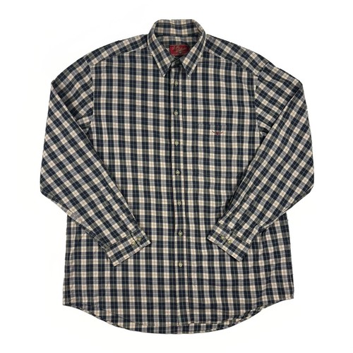Williams plaid check button - rm,