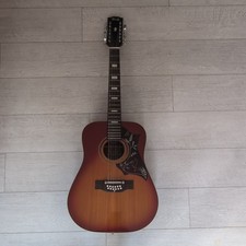 Vintage Terada W-513 12 String Acoustic Guitar Sunburst Bird Scratchplate Japan