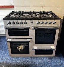 Flavel 'Milano' MLN10FRS 100cm Dual Fuel Range Cooker with 2 Ovens, Grill