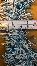 3 x 2mtr Ice Blue 2 tone Vintage 80 /90s Christmas Tinsel    [NT4]