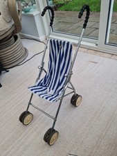 Vintage Dolls Buggy blue/White