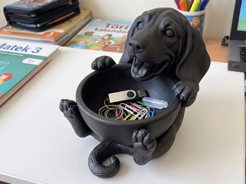 Basset hound desk - hound, organizer