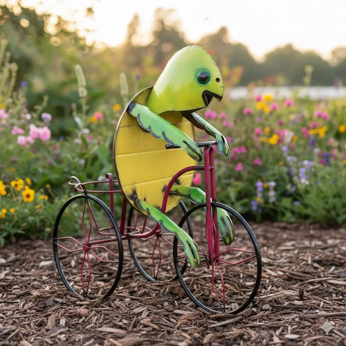 Handmade metal turtle tricycle - handmade,