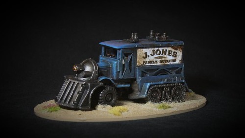 Converted and painted die - and, cast