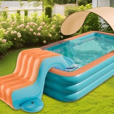 Inflatable Water Slide for Swimming Pool Kids Play Center Summer Waterslide