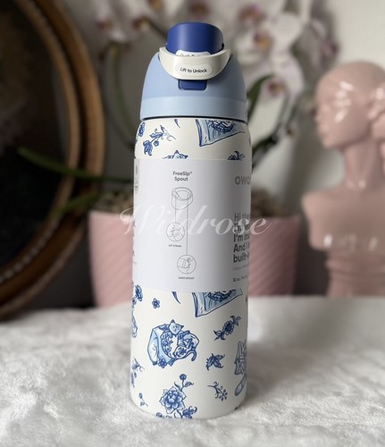 Owala blue delft collage - owala,