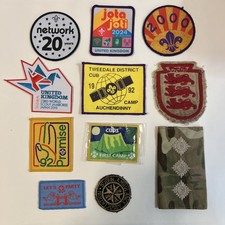 10 Mixed Scout badges see photo for details ideal for camp blanket or swops D150