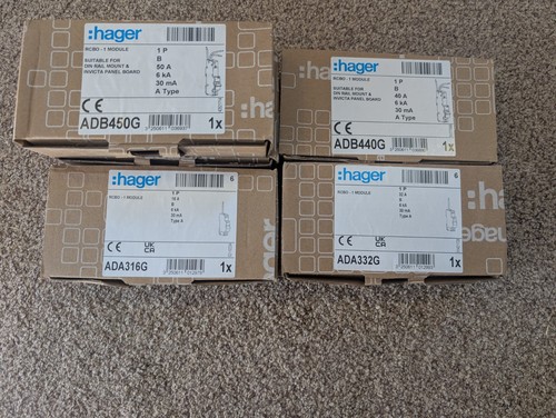 Hager rcbo 16a curve - 16a, b