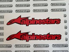 2 X ALPINESTARS STICKERS SIGNS