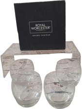 Royal Worcester Grand Chateau Short Tumblers Set of 4 Dishwasher Safe