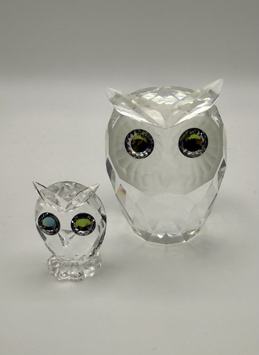 Swarovski crystal owl family - crystal,