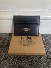 Black Leather Coach Card