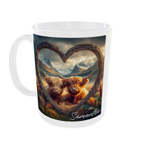 Personalised Highland Cow Mug