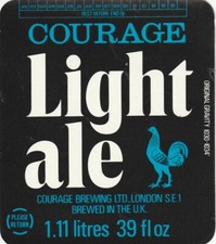 BEER BOTTLE LABEL - COURAGE