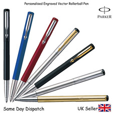 PARKER VECTOR ROLLERBALL PEN ,BLACK , BLUE , RED , SILVER, GOLD, MATTE BLACK